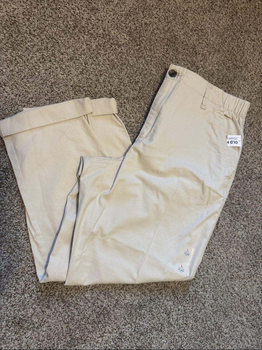 NWT Old Navy OG Chino High Rise Ankle Khaki Pants Large
